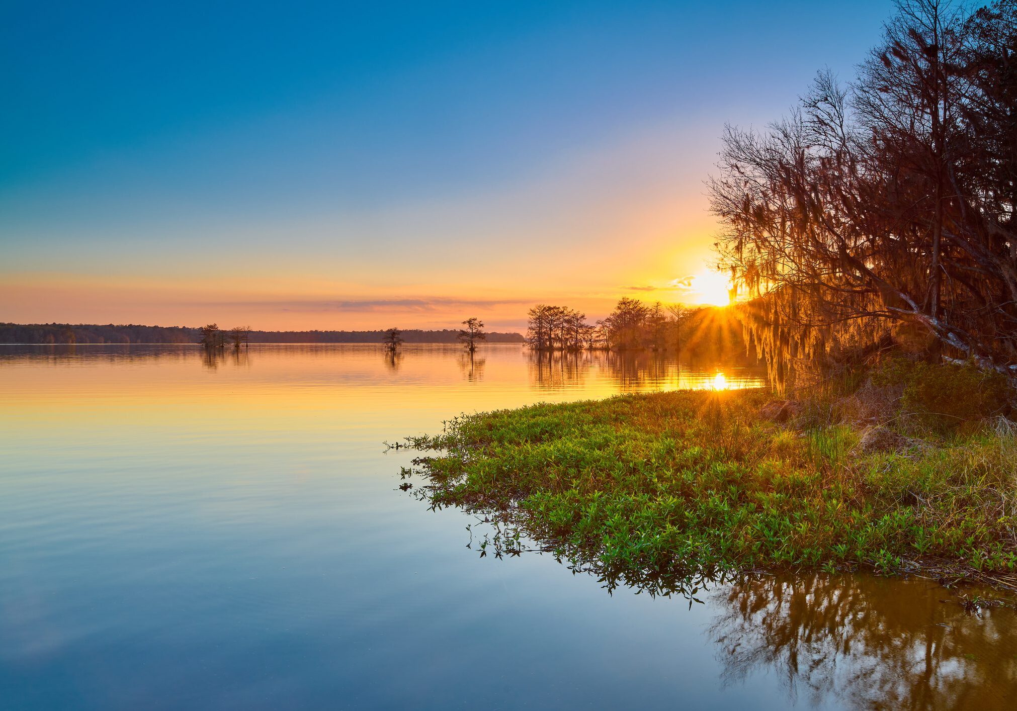 Sunset at Lake Talquin State Park near Tallahassee, FL.