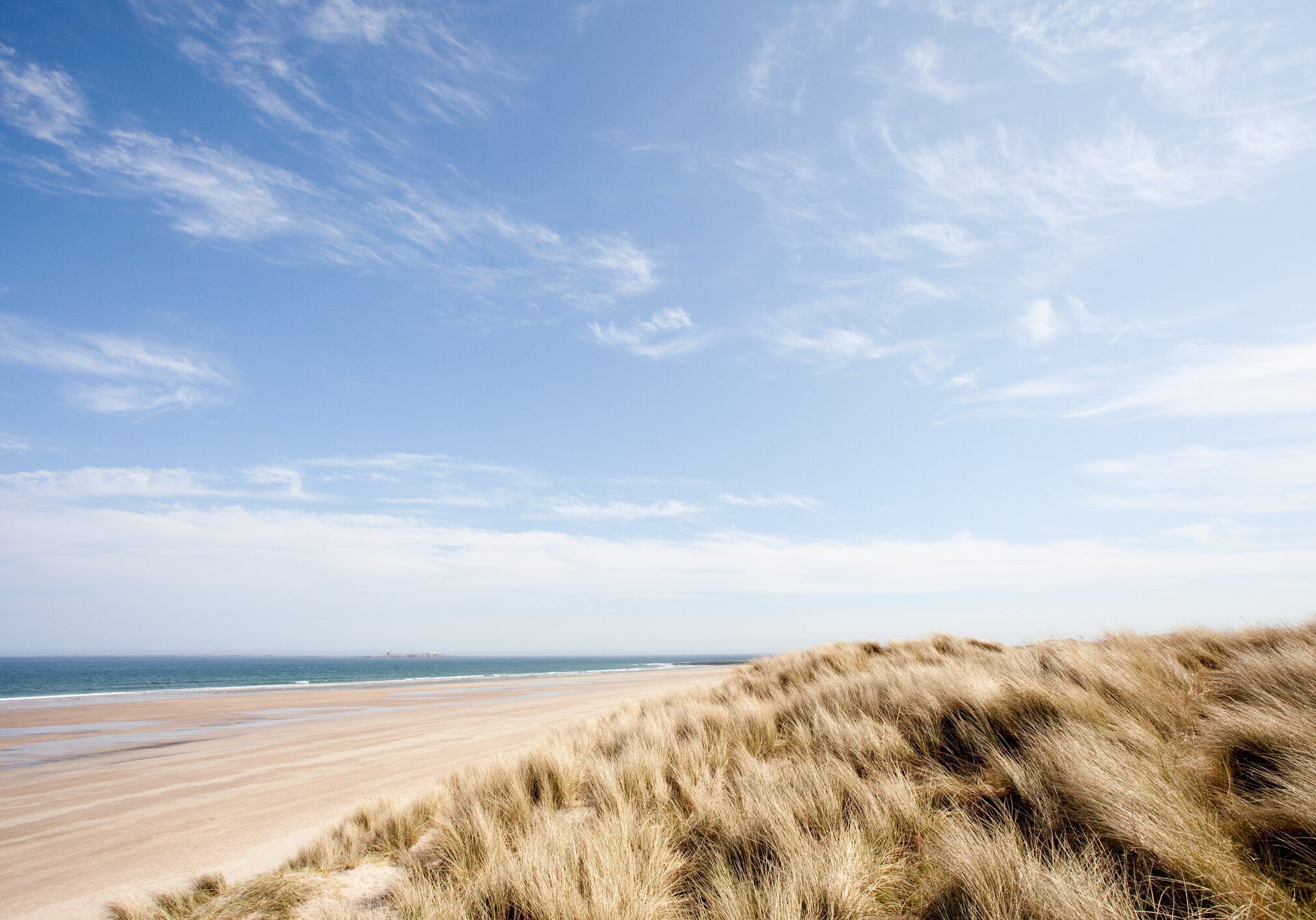 Beach at Bamburgh, Northumberland, UK